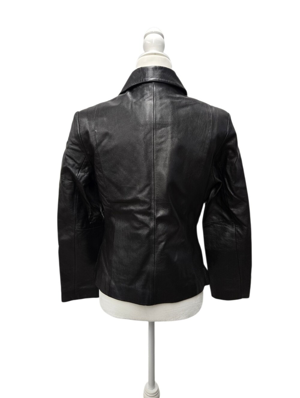 Y2K Wilson Leather Zip Up Moto Jacket - Picture 2 of 15